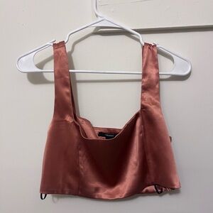 Forever 21 Satin Top in Copper